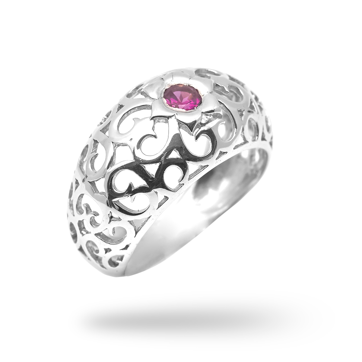 Bague rhodolite argent Batista